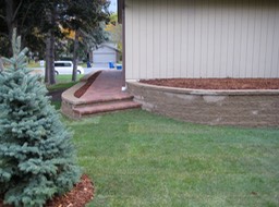 Bedding and Pathway Wall
