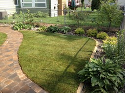 Borgert paver path, yard and new plantings