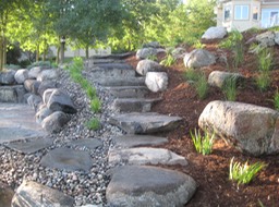 Natural Boulder Steps