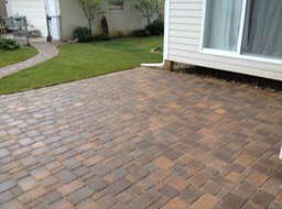 New patio and yard