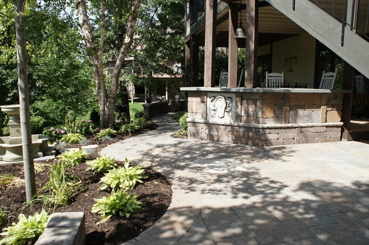 Raised Porch Wall - Walkway to Front